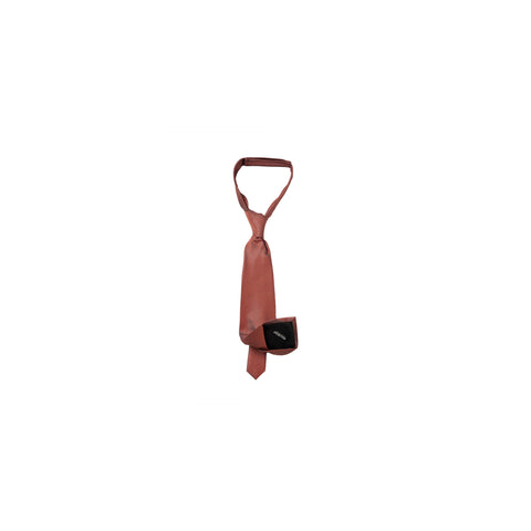 SHAPE MEMORY MICRO PATTERN TIE：ORANGE