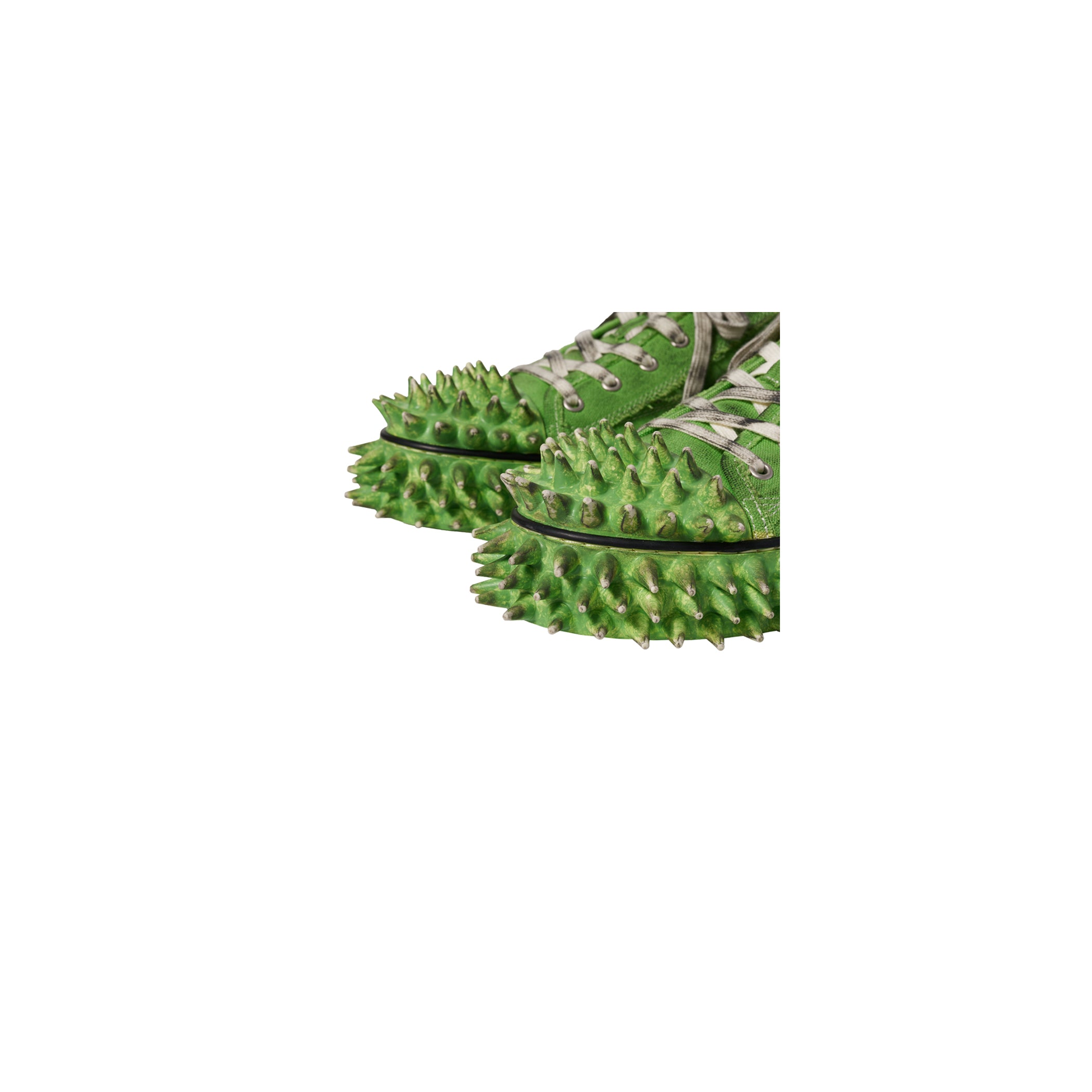 DIRTY SPIKE TOE CAP CANVAS SNEAKER – doublet