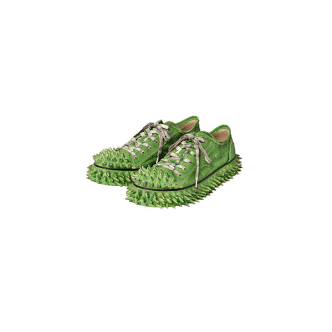 DIRTY SPIKE TOE CAP CANVAS SNEAKER