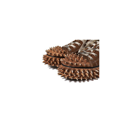 DIRTY SPIKE TOE CAP CANVAS SNEAKER