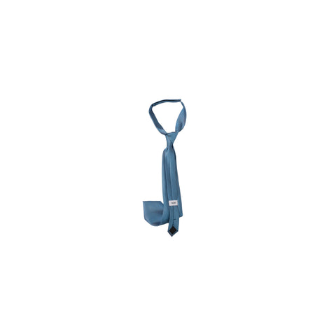 SHAPE MEMORY MICRO PATTERN TIE：BLUE