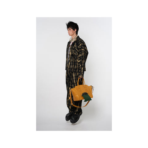 DUST FLOCKY PAJAMA PANTS: BLACK