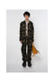 DUST FLOCKY PAJAMA SHIRT: BLACK