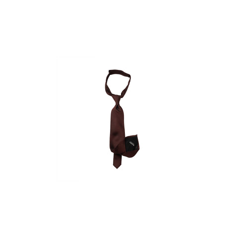 SHAPE MEMORY SHIJIRA TIE: BROWN