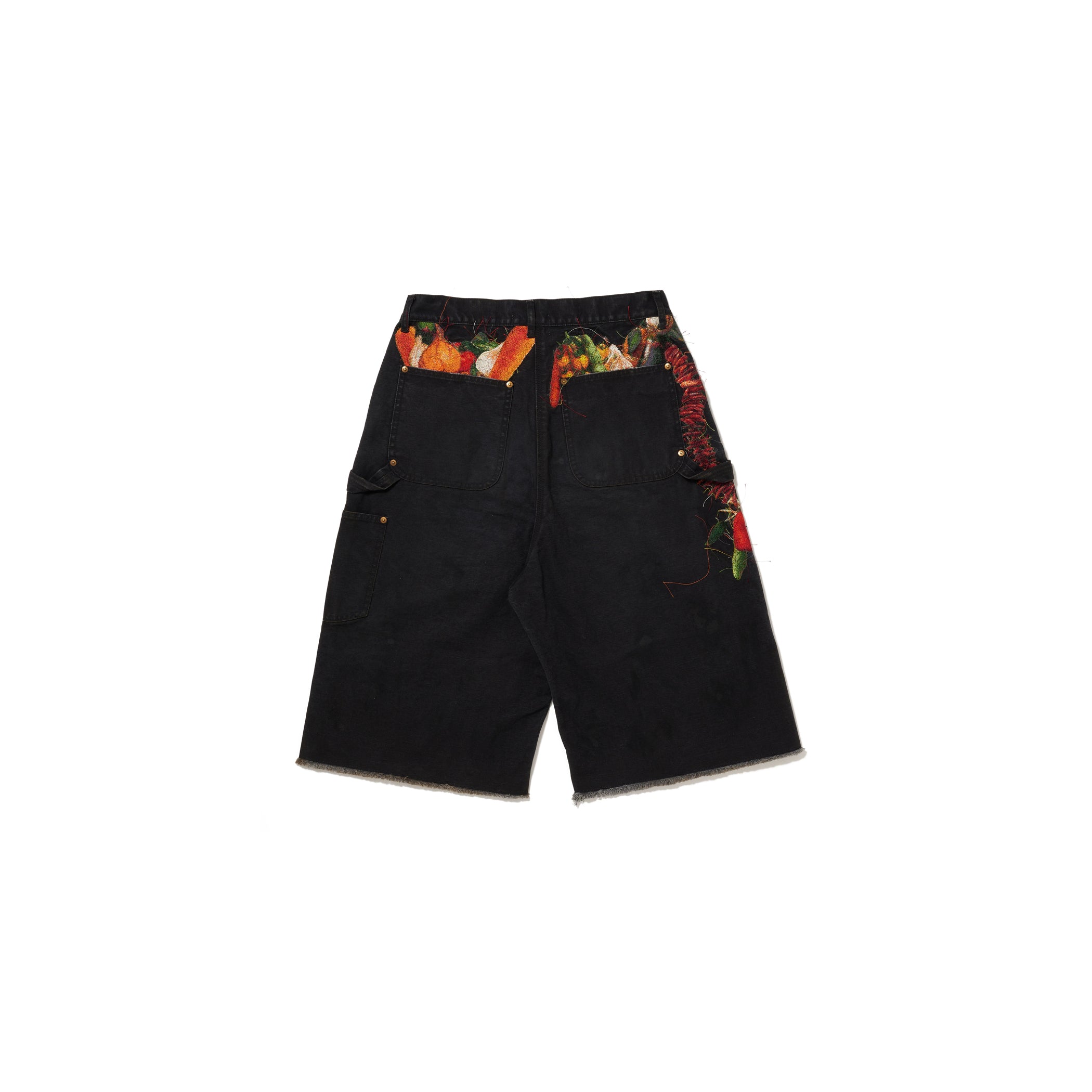 VEGETABLE EMBROIDERY CUT-OFF PANTS – doublet