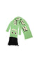 AIR DANCER KNIT DRESS / SCARF: GREEN