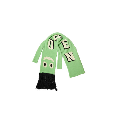 AIR DANCER KNIT DRESS / SCARF: GREEN