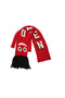 AIR DANCER KNIT DRESS / SCARF: RED