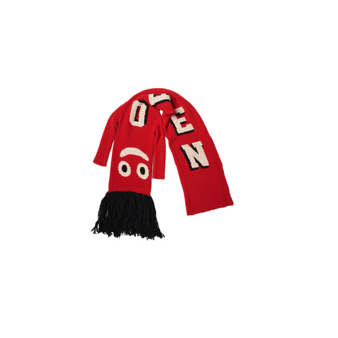 AIR DANCER KNIT DRESS / SCARF: RED