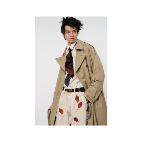 SHAPE MEMORY SHIJIRA TIE: BROWN