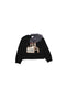 SMOKING FACTORY INTARSIA KNIT PULLOVER: BLACK
