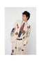 SHAPE MEMORY MICRO PATTERN TIE：BLUE