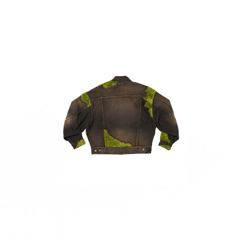 MOSS-GROWN WOOD DENIM JACKET