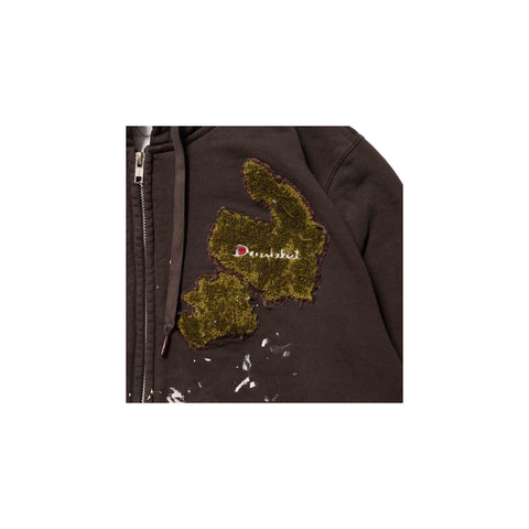 MOSS-GROWN EMBROIDERY HOODIE
