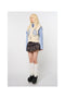RIB CAGE CABLE KNIT VEST: NAVY