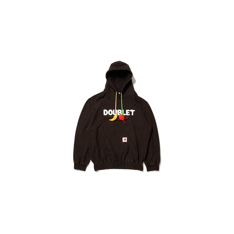 MUD-DYED HOODIE WITH SHFU