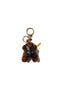 GAS MASK BEAR KEY RING : GOLD