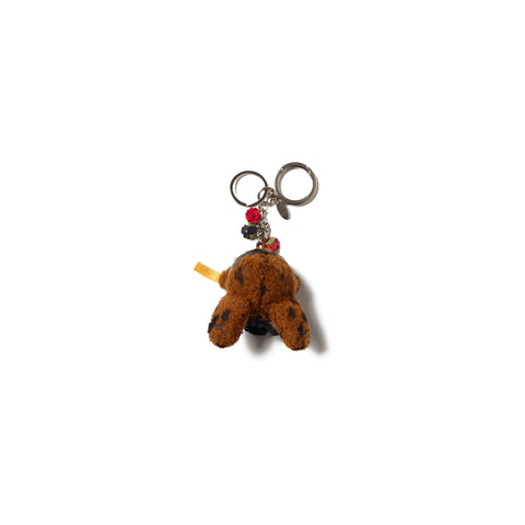 GAS MASK BEAR KEY RING : SILVER