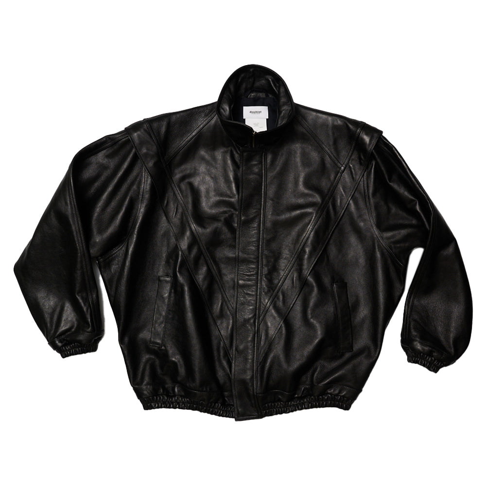 LEATHER TRACK JACKET