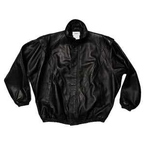 LEATHER TRACK JACKET