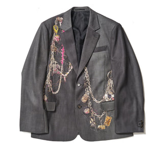 EMBROIDERED CHAIN TAILORED JACKET