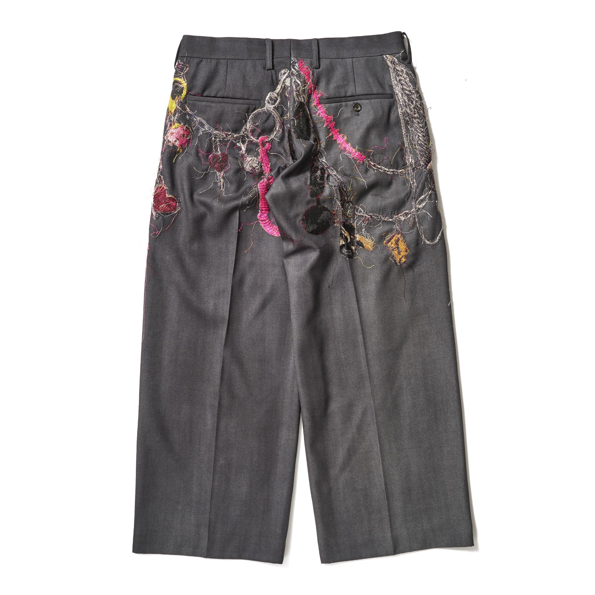 パンツ doublet EMBROIDERED CHAIN TAILORED EMBROIDERED CHAIN TAILORED TROUSERS – doublet