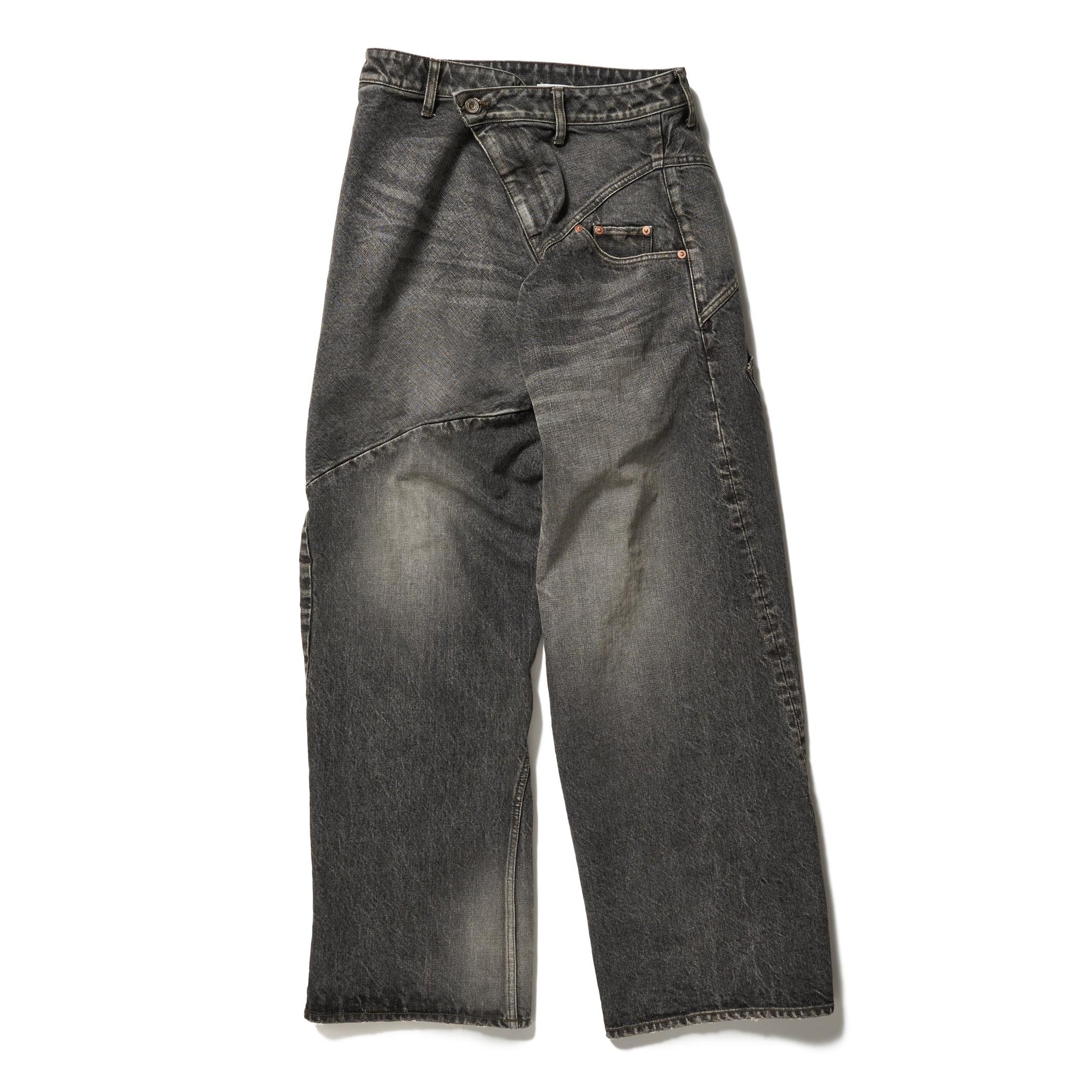 DISTORTED CUTTING DENIM PANTS