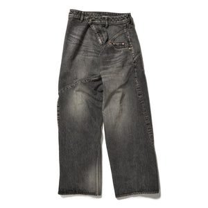DISTORTED CUTTING DENIM PANTS