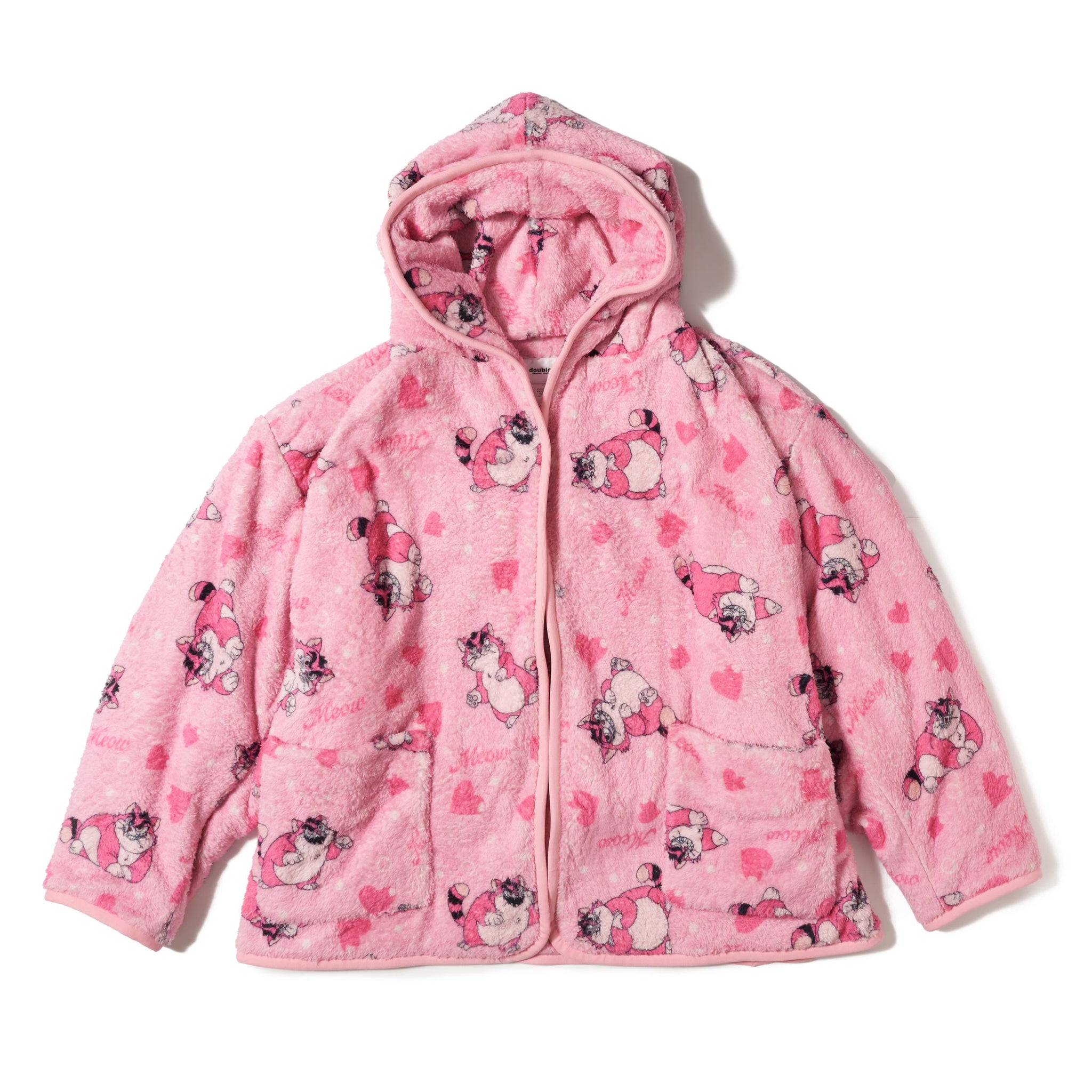 CARTOON PRINT BLANKET COAT