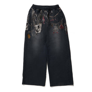 EMBROIDERED CHAIN SWEATPANTS