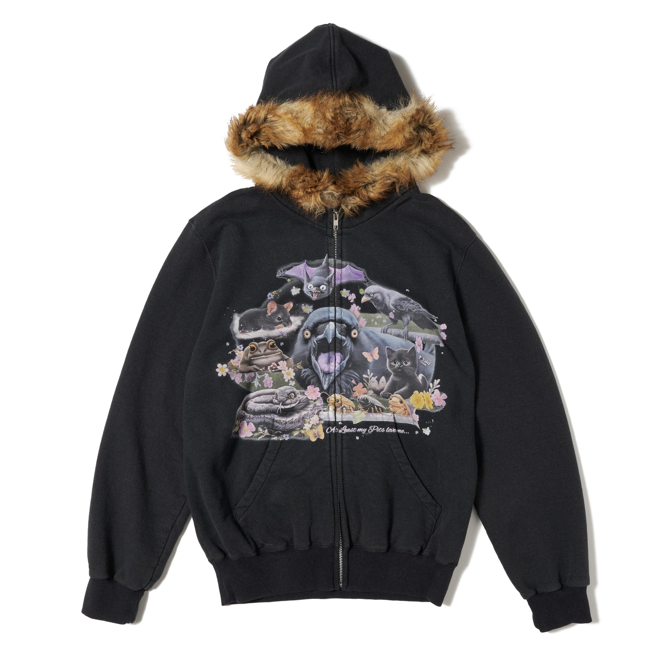 トップス Burberry Rabbit Fur Hooded Sweatshirt 38 Burberry Rabbit Fur Hooded Sweatshirt 38