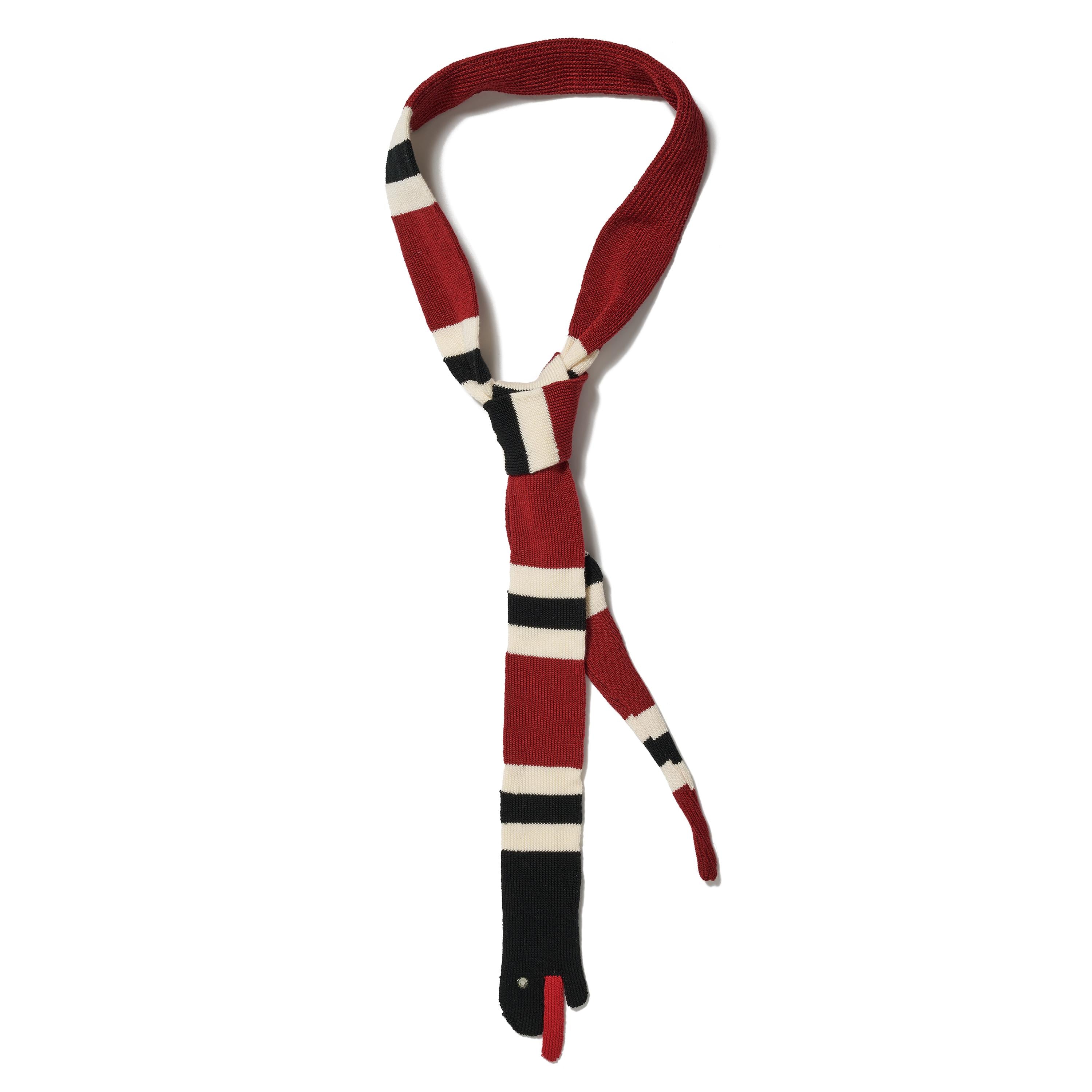 マ*ー様 doublet 25aw snake tie / red SNAKE KNIT TIE – doublet