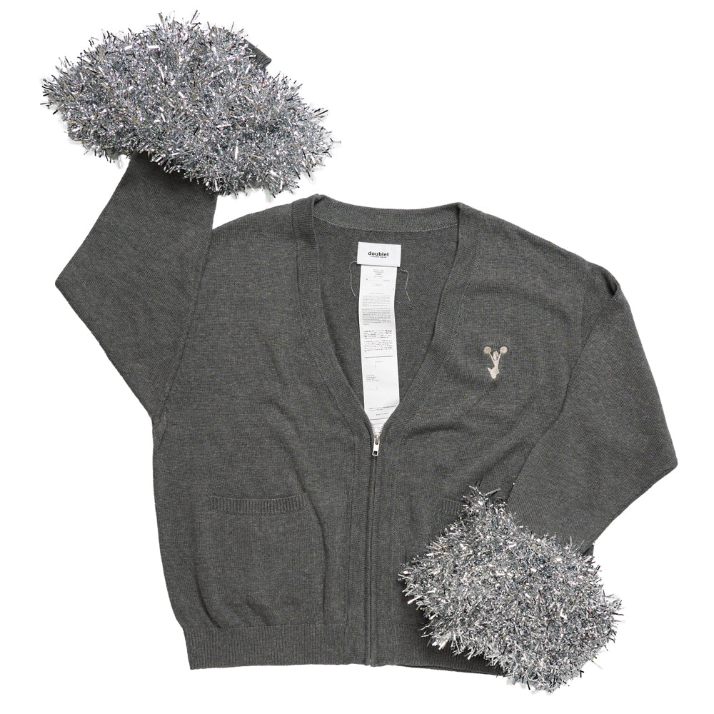 CHEERLEADING POMPON CARDIGAN
