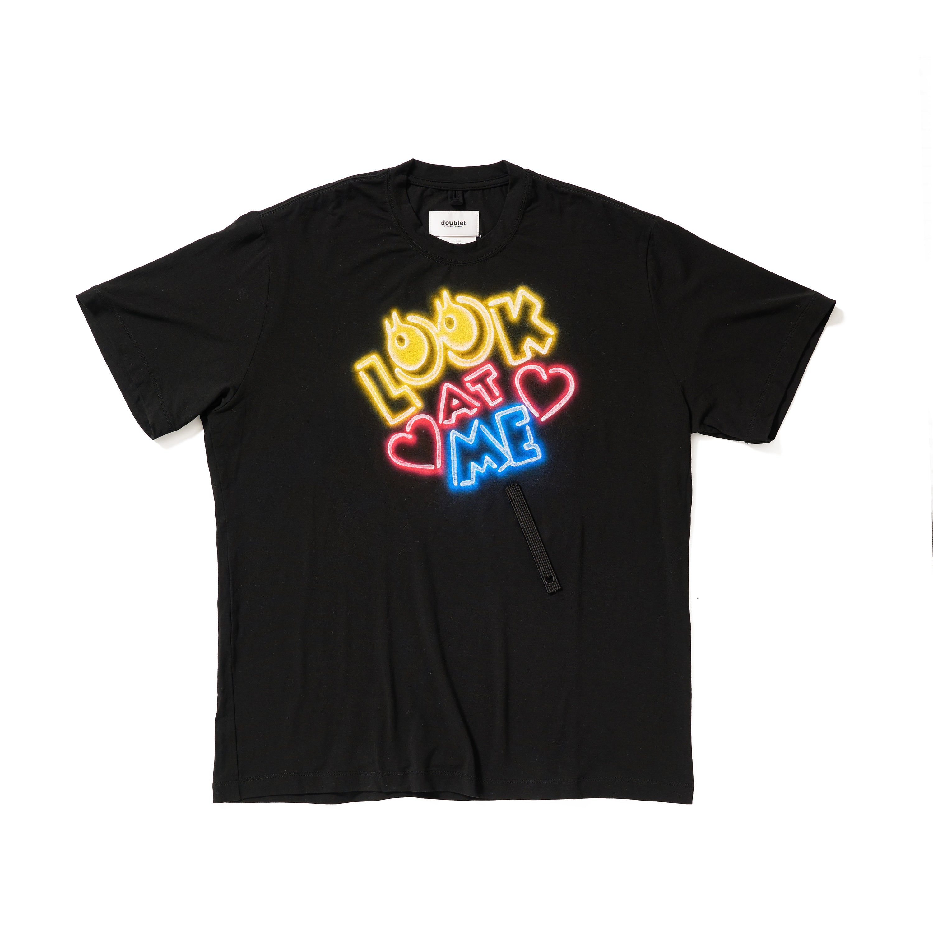 BIG FAN-SERVICE NEON PAINT T-SHIRT – doublet