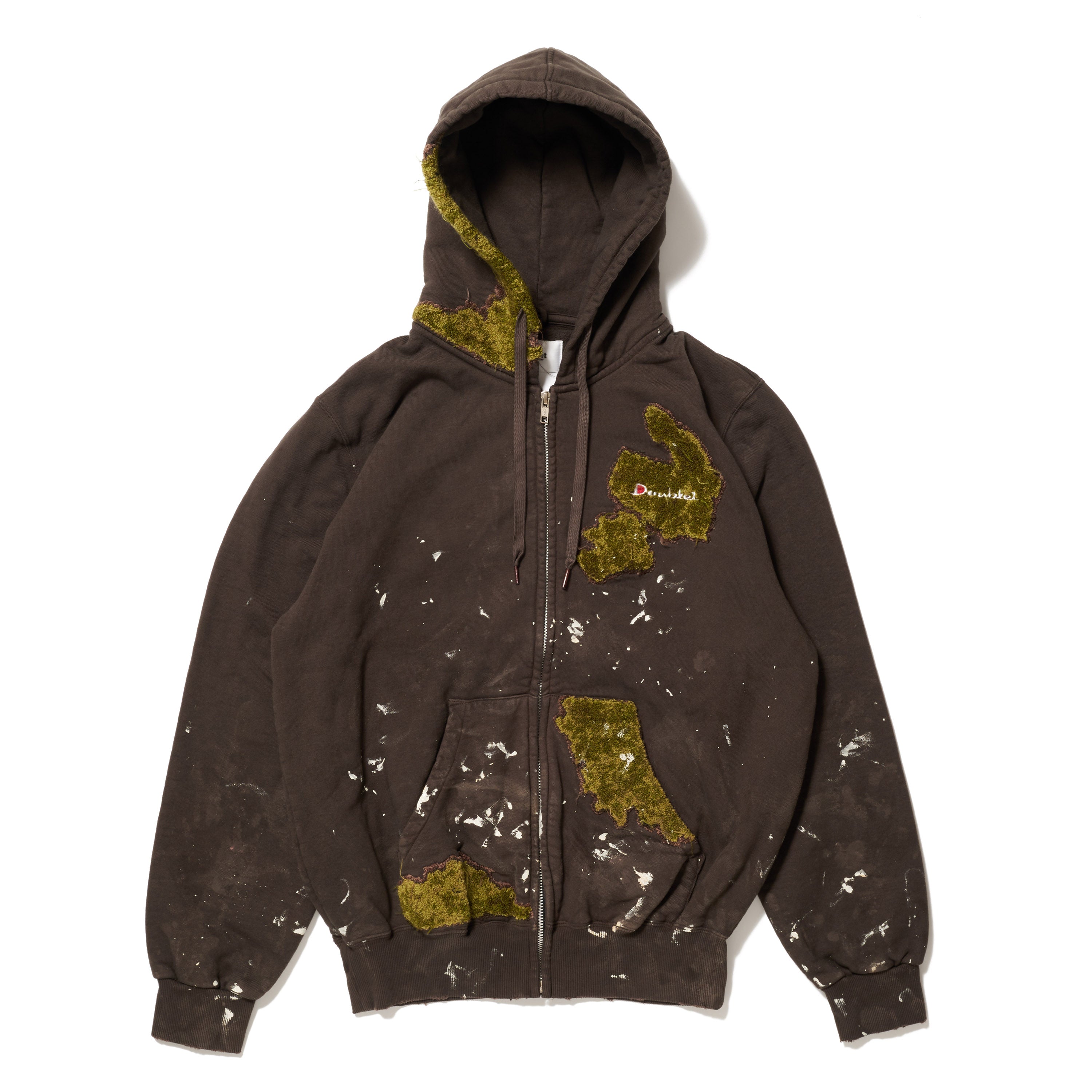 m*o様 R リサイクルポリエステルフーディ MOSS-GROWN EMBROIDERY HOODIE – doublet