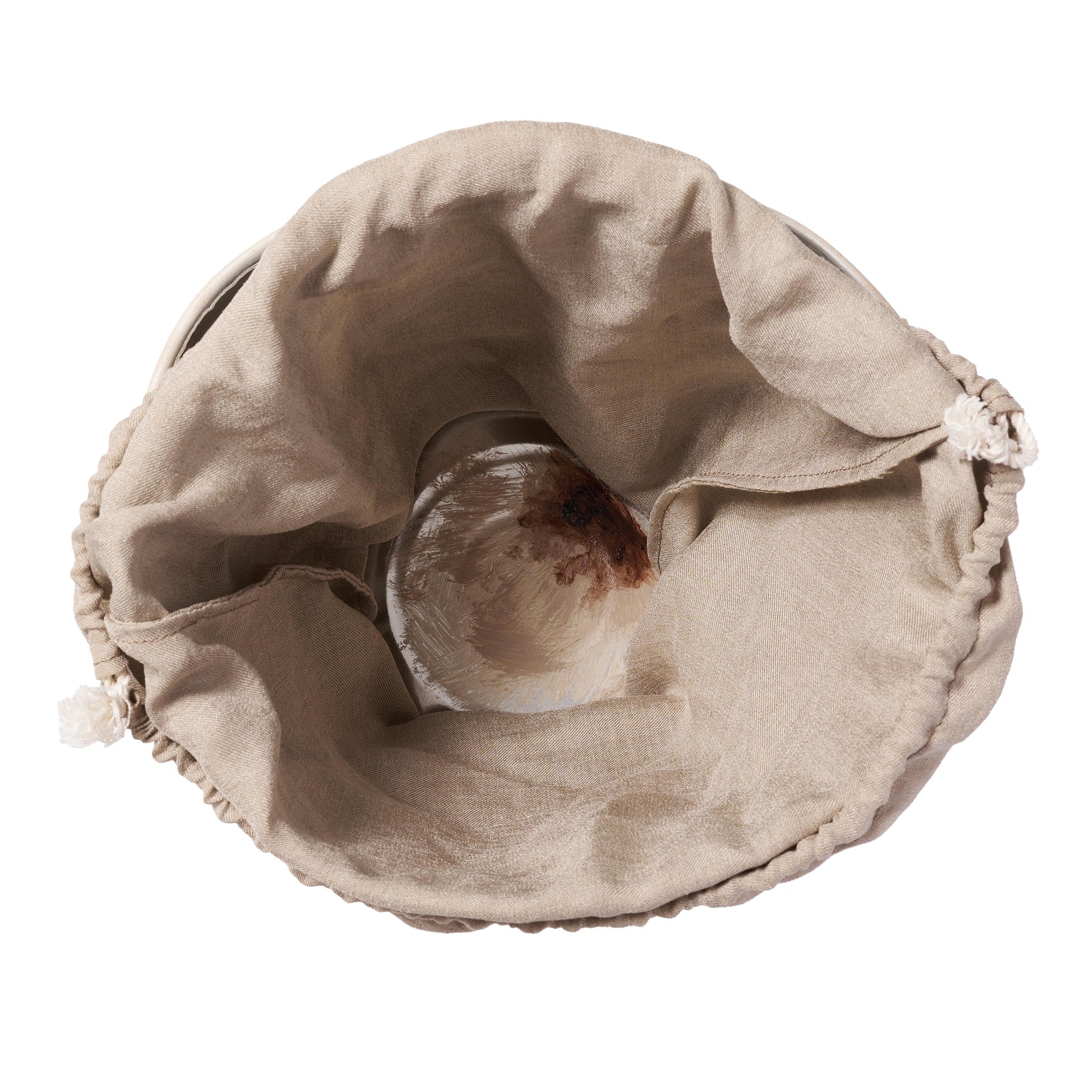 BUCKET-SHAPED LEATHER BAG – doublet