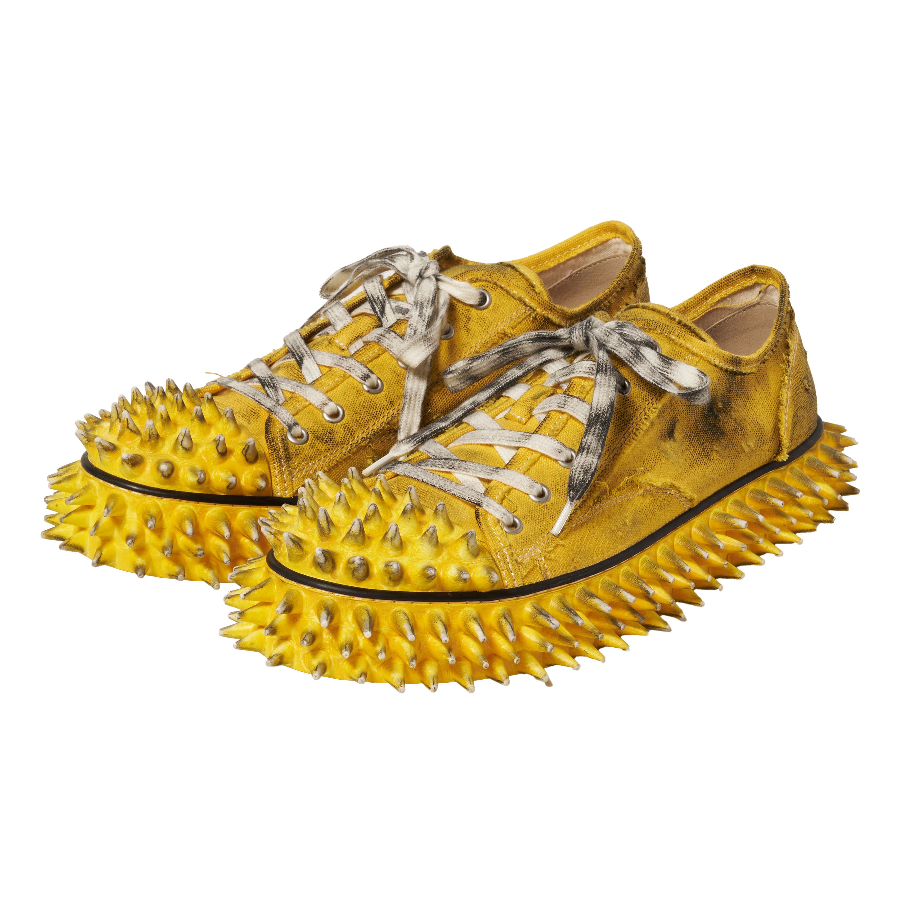 DIRTY SPIKE TOE CAP CANVAS SNEAKER – doublet
