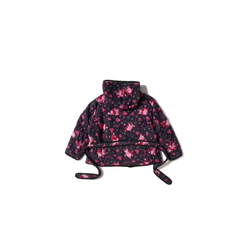 CARTOON PRINT BLANKET COAT