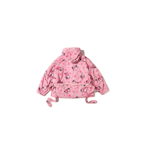 CARTOON PRINT BLANKET COAT