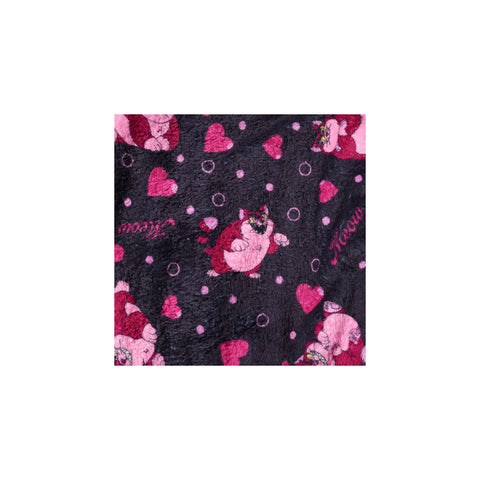 CARTOON PRINT BLANKET COAT