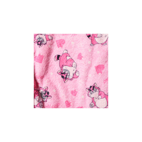 CARTOON PRINT BLANKET COAT