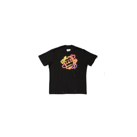 BIG FAN-SERVICE NEON PAINT T-SHIRT