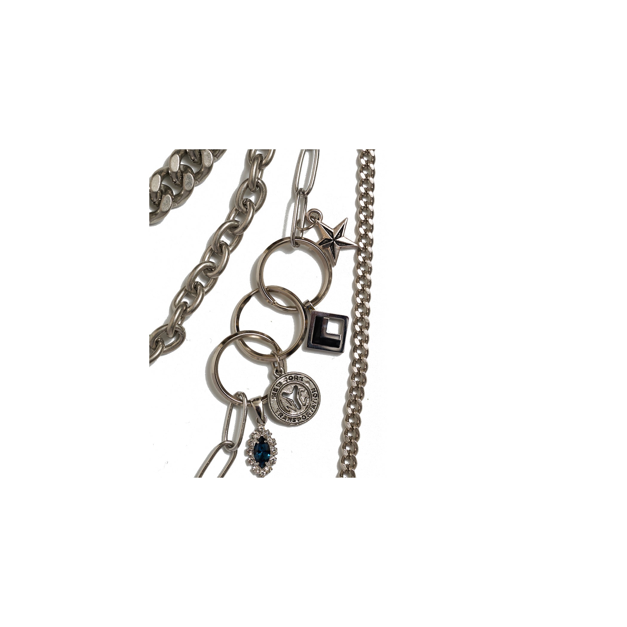 Doublet DEAD ネックレス　ブラック/シルバー doublet×Colantotte MAGNETIC ”DEAD” NACKLACE