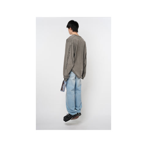 CO2 AIR YARN LONG SLEEVE T-SHIRT：CHARCOAL