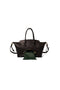 VOMITING EMOJI LEATHER BAG : BLACK
