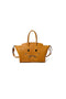 PLEADING EMOJI LEATHER BAG : CAMEL