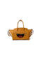 LAUGHING EMOJI LEATHER BAG : CAMEL