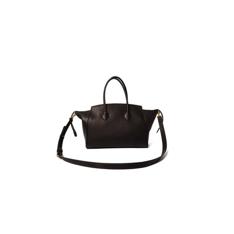 LAUGHING EMOJI LEATHER BAG : BLACK