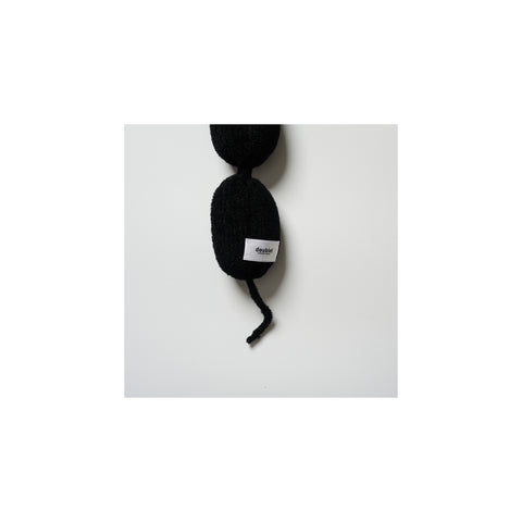 BALLOON DOG KNIT SCARF : BLACK