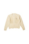 RIB CAGE CABLE KNIT PULLOVER：IVORY